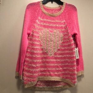 New🩷🤍girls sweater! very soft pink sweater! Eyelash texture! Medium